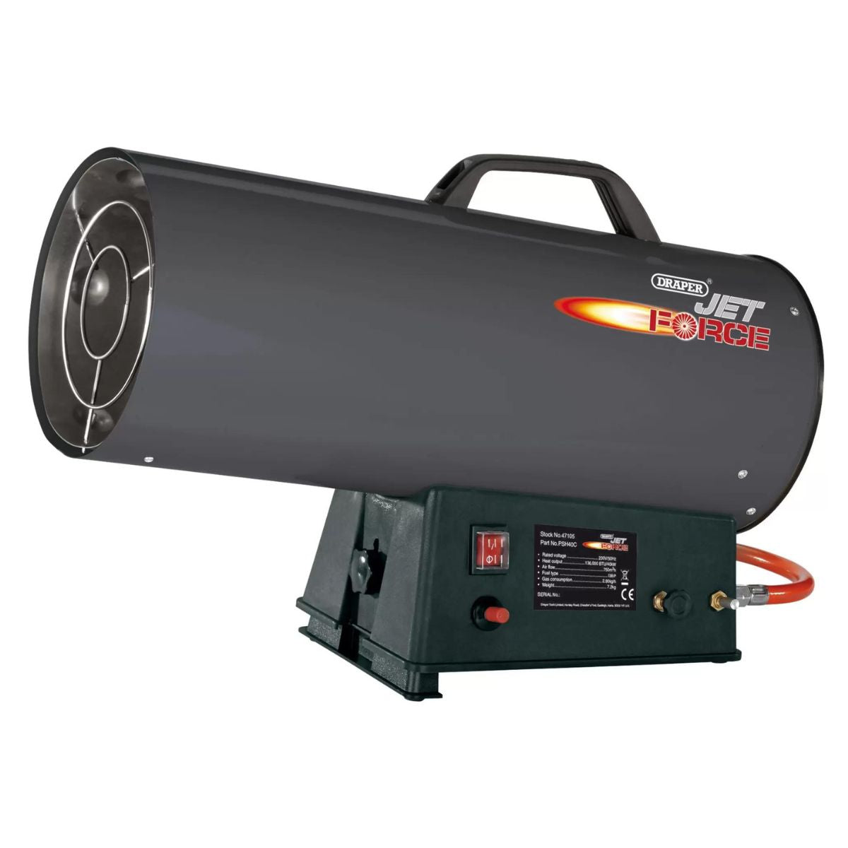 Draper PSH40C Jet Force Propane Space Heater Powerful Heating Solution for Large Spaces 40 kW 47105