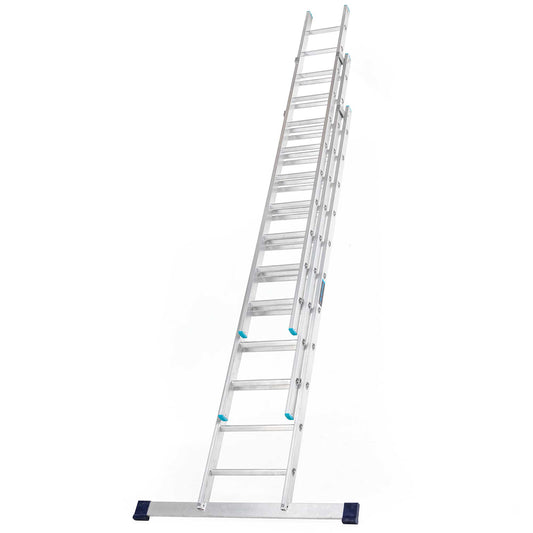 TB Davies 3.0m Aluminium Professional Triple Extension ladder Sturdy & Lightweight 1102-038