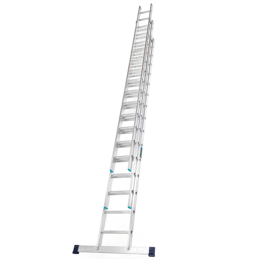 TB Davies 4.0m Aluminium Professional Triple Extension ladder Sturdy & Lightweight 1102-040