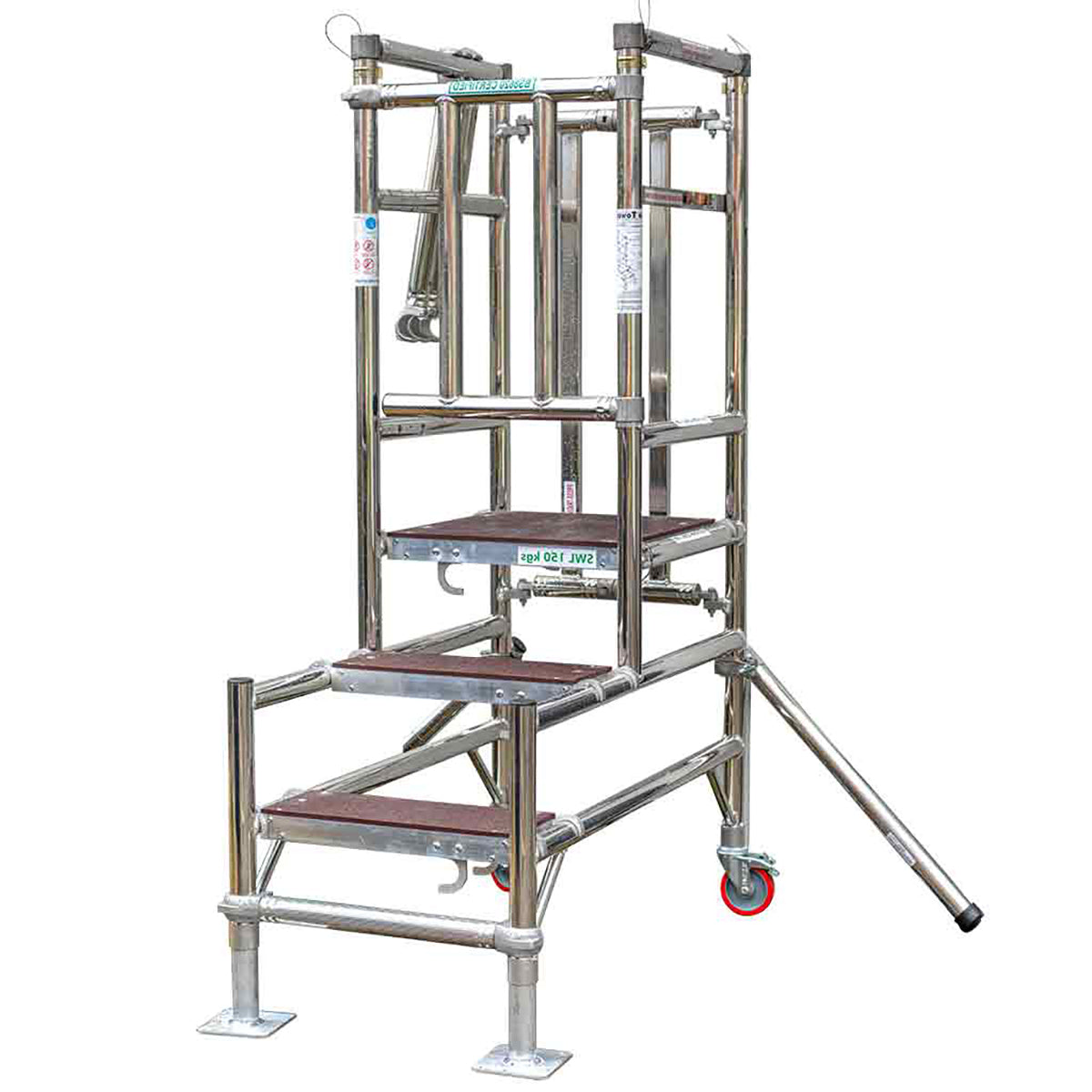 TB Davies TELE-POD Aluminium Industrial Telescopic Podium Step, Heavy Duty & Adjustable 1274-087