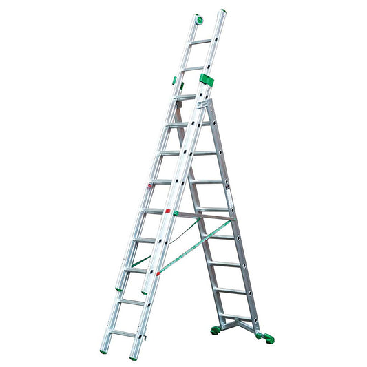 TB Davies 2.9m PRIMA Heavy Duty Aluminium Combination Ladder Versatile & Durable 1300-054