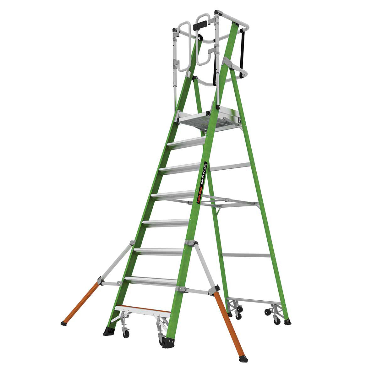 Little Giant 8 Tread Safety Podium Step Secure & Portable Access Solution for Safe Work 1304-098