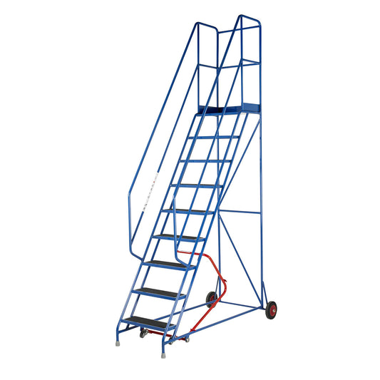 TB Davies 9 Tread Anti-Slip Mobile Step Safe & Durable Steel Access Solution 2018-009