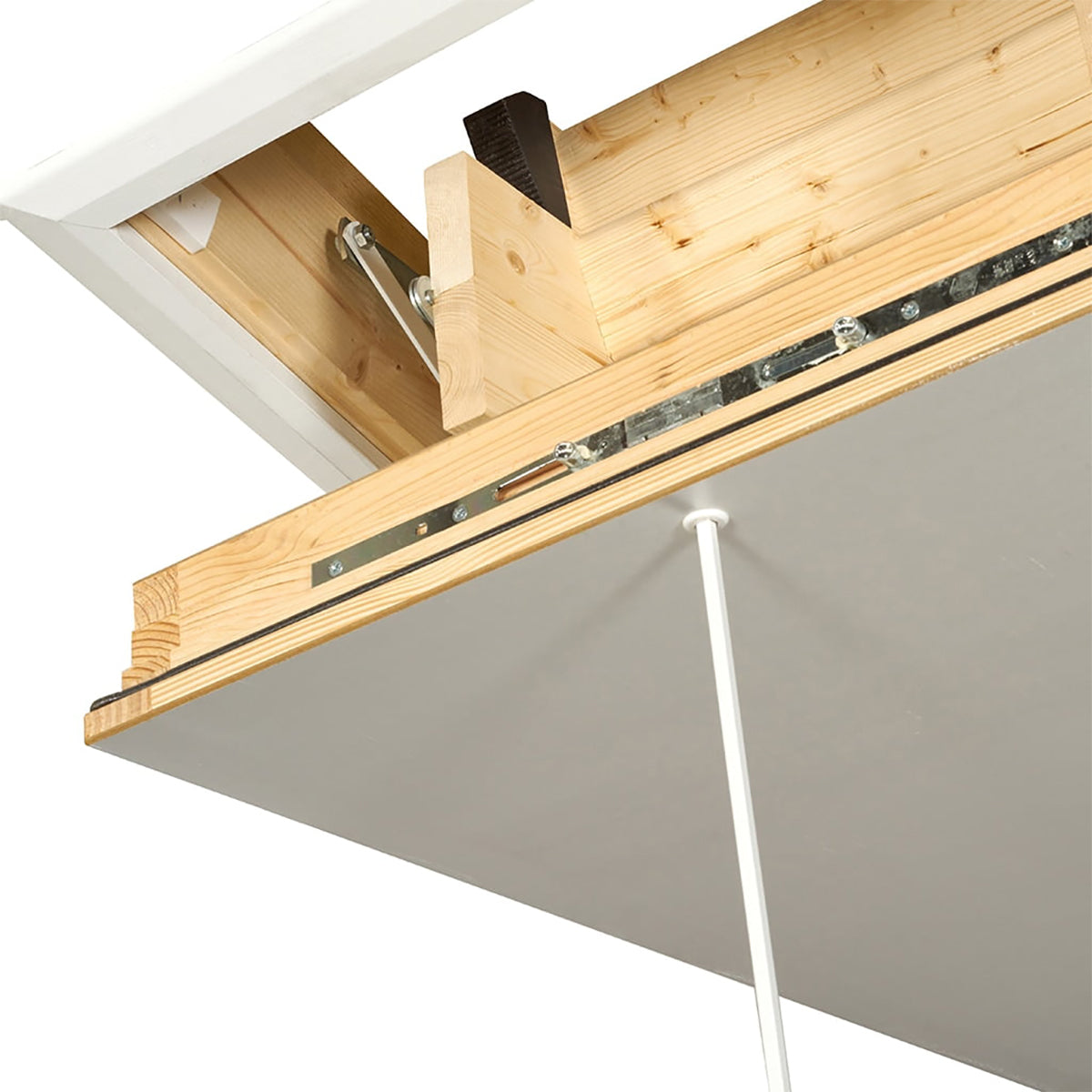 TB Davies LUXFOLD Timber Wooden Loft Ladder Superior Insulation, Effortless Operation & Enhanced Safety 1530-010