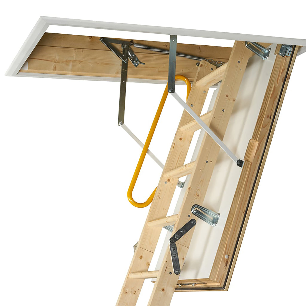 TB Davies LUXFOLD Timber Wooden Loft Ladder Superior Insulation, Effortless Operation & Enhanced Safety 1530-010