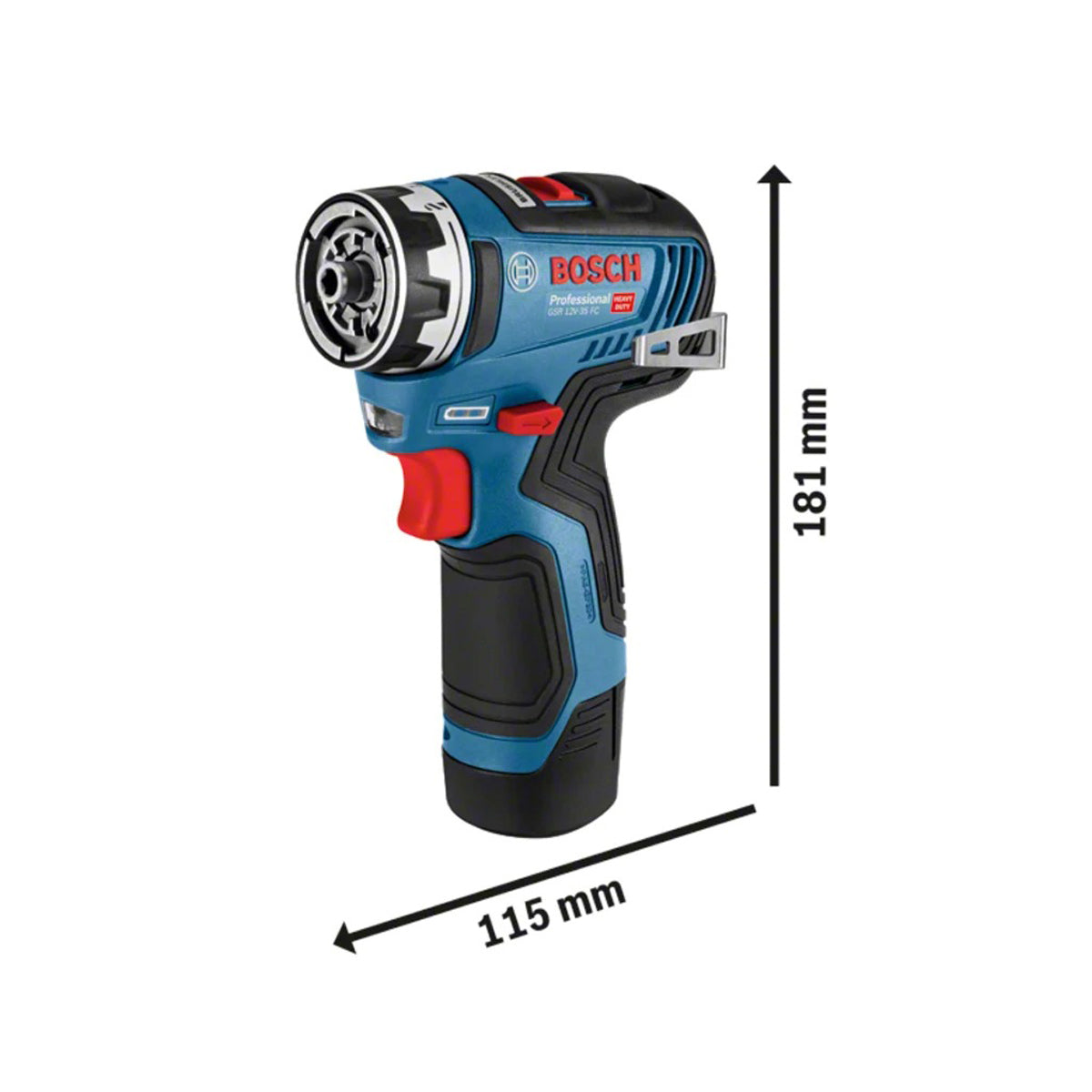 Bosch GSR 12V-35 FC Pro FlexiClick Drill Driver Body Only Compact & Versatile Tool BSH6019H3004