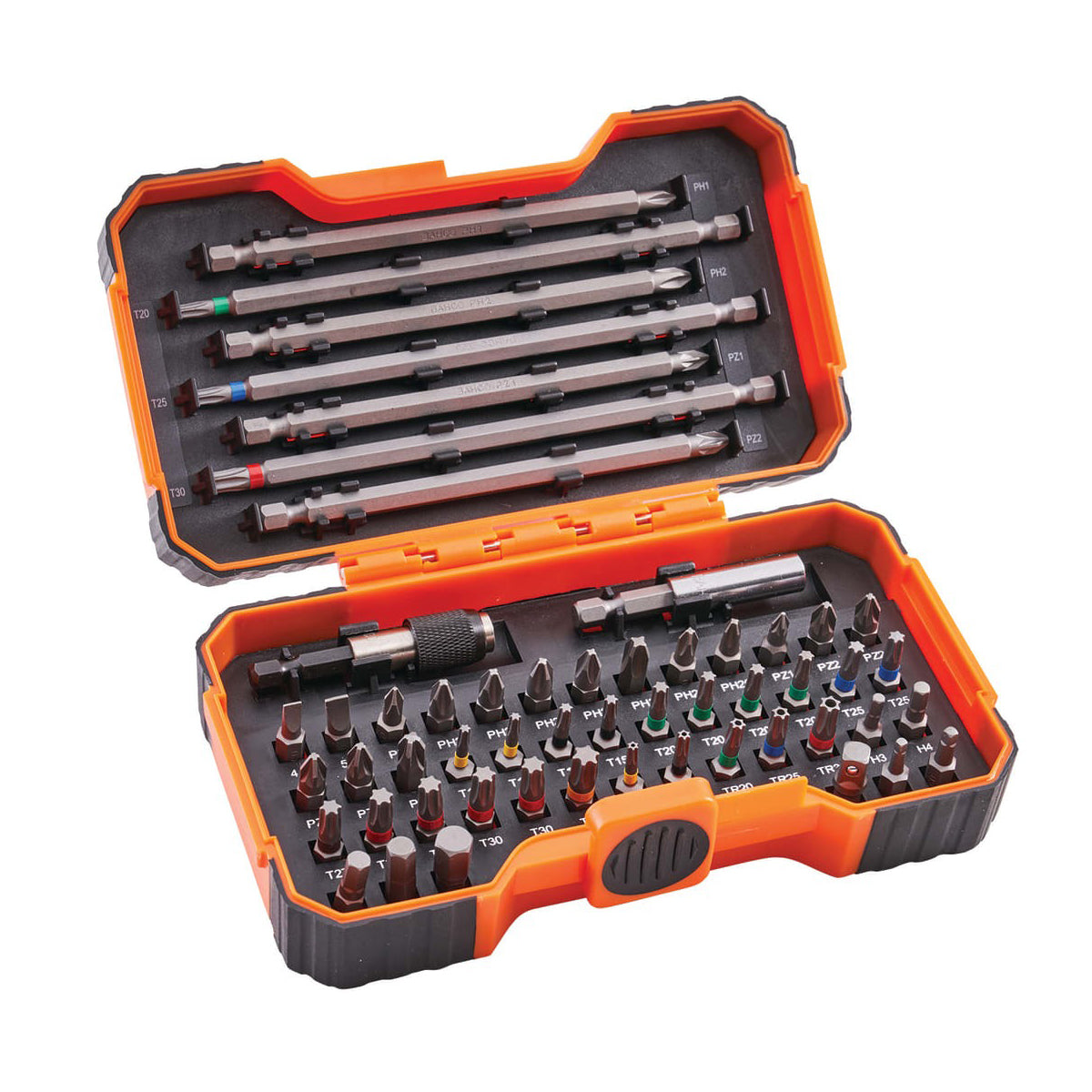 Bahco 54 Piece Colour Coded Bit Set Comprehensive & Easy to Organize XMS24BITS54