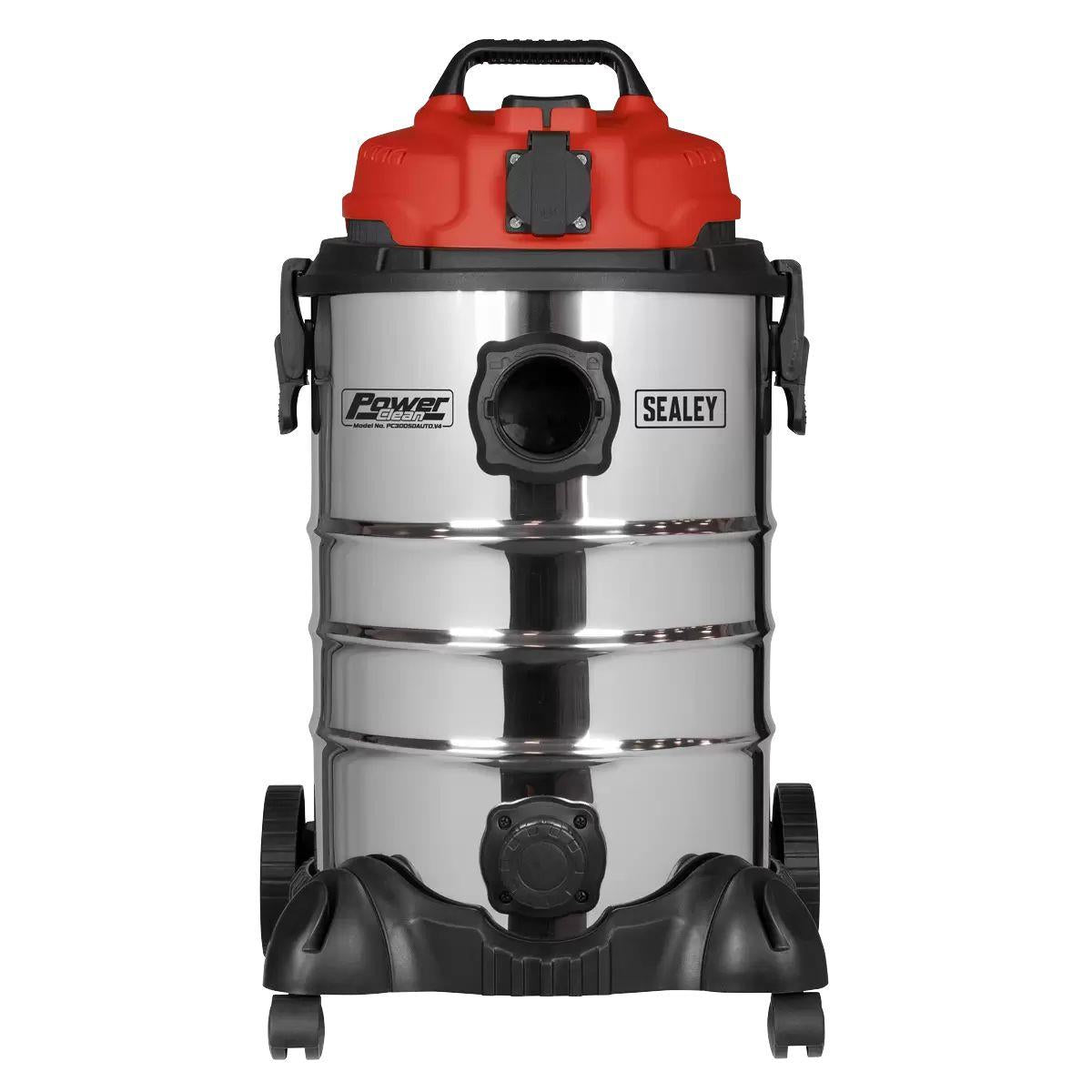 Sealey PC300SDAUTO Vacuum Cleaner Industrial 30ltr Stainless 230V/1400W