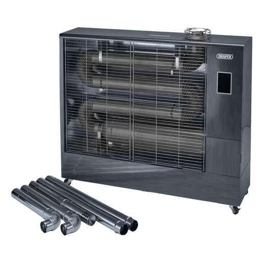 Draper DSH675/FLUE Powerful & Efficient Far Infrared Diesel Heater with Flue Kit 230V/19.8kW 18104