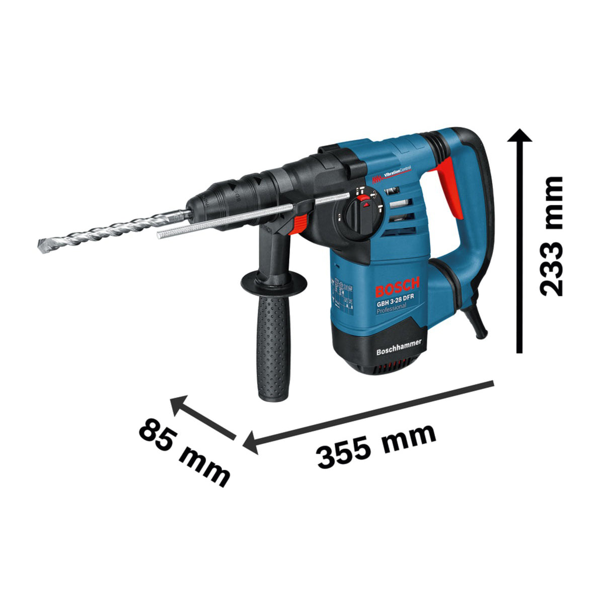 Bosch GBH 3-28 DFR SDS-Plus Professional Rotary Hammer for Drilling & Chiseling 110V/800W 061124A060