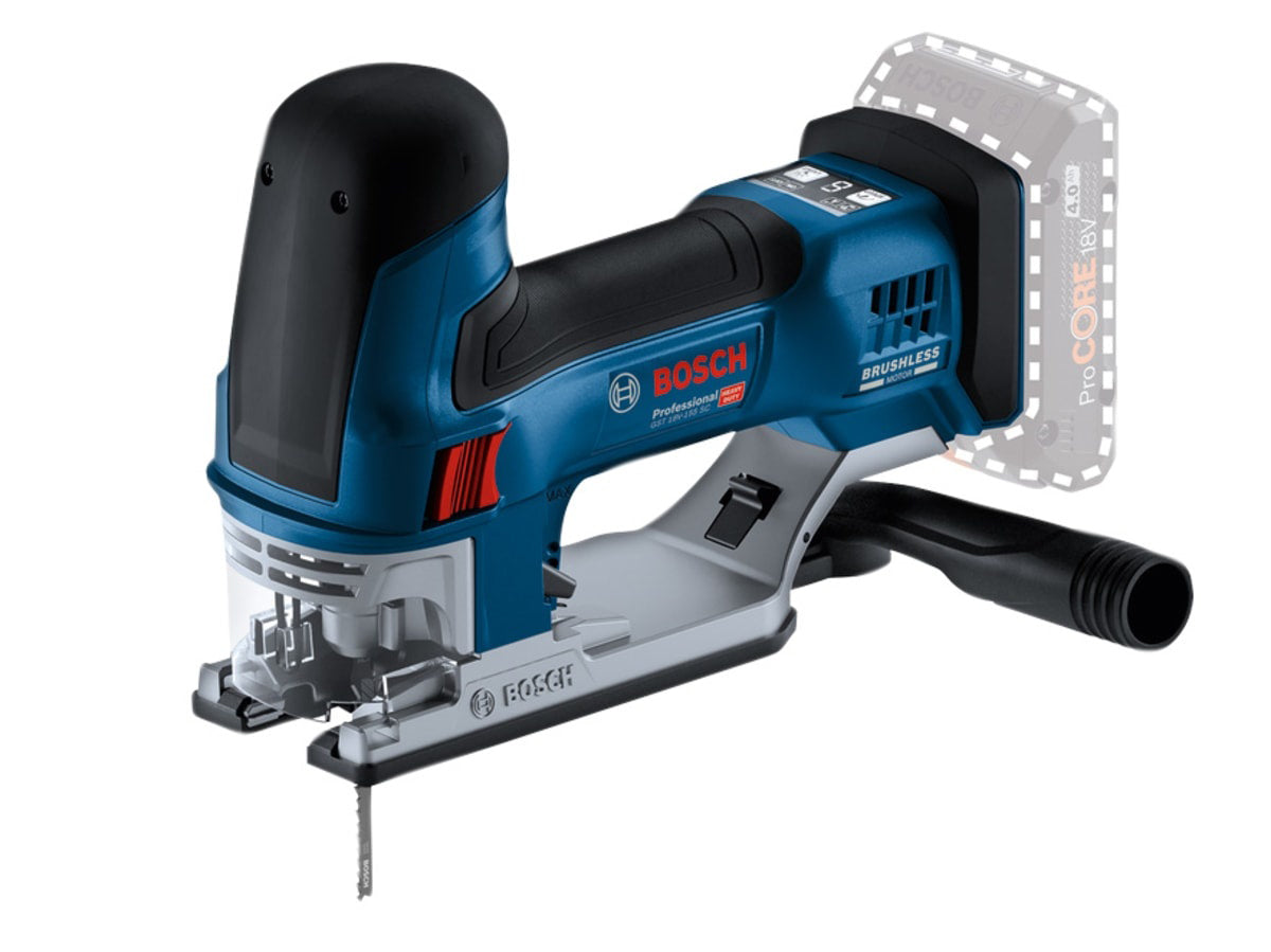 Bosch GST 18V-155 SC Powerful Jigsaw Body Only Cordless Precision Cutting Tool for Professionals 06015B0001