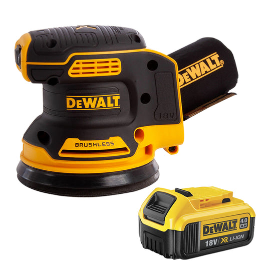 Dewalt DCW210N 18V Brushless 125mm Orbital Sander With 1 x 4Ah Battery