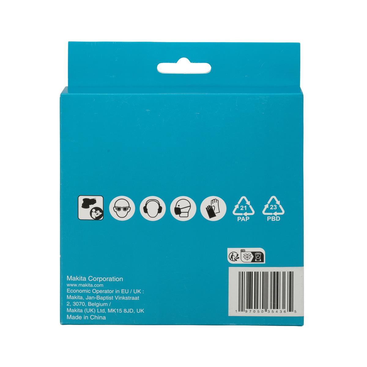 Makita D-78667 Net Sanding Disc 125mm A120 - Pack of 10