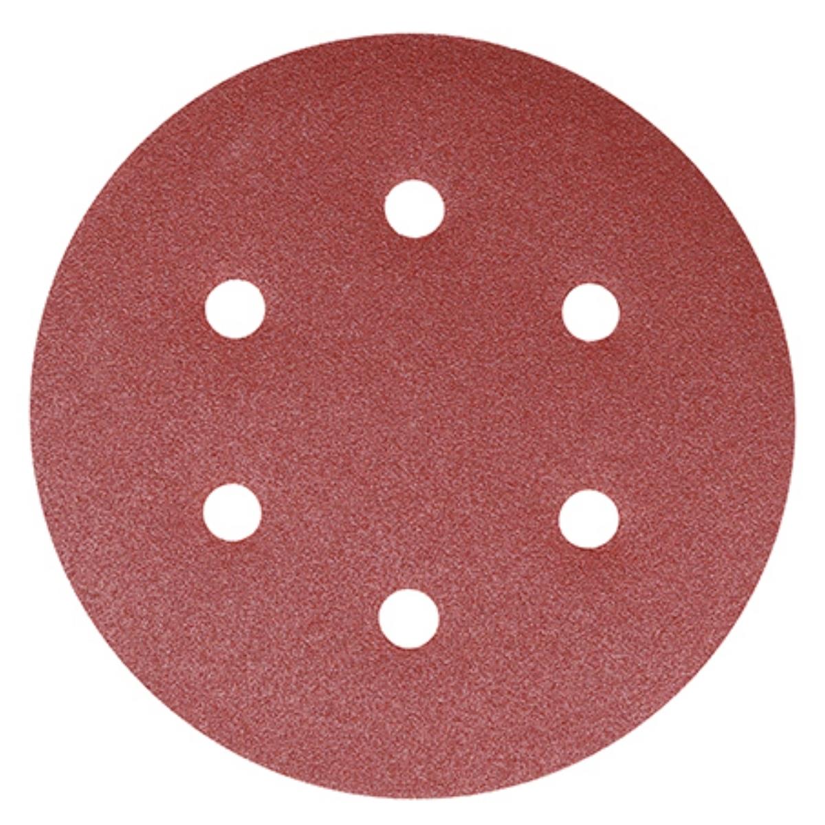 Timco 150mm Random Orbital Sanding Discs 80/120/180 Grit Mixed Pack of 5 - 231859