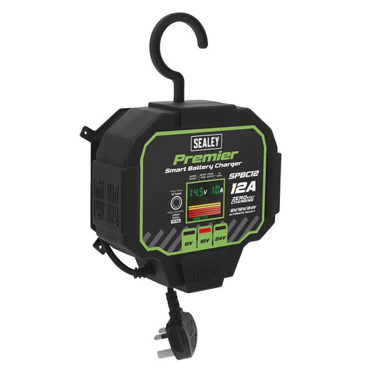 Sealey SPBC12 Premier Fully Automatic Battery Charger & Maintainer 12A