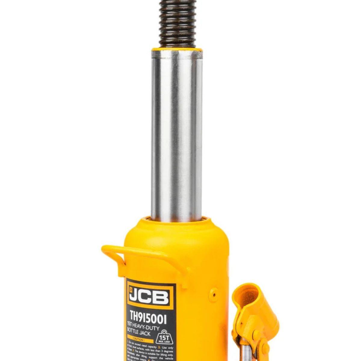 JCB-TH915001 15 Tonne Heavy-Duty Automotive Hydraulic Bottle Jack 508mm Maximum Lift