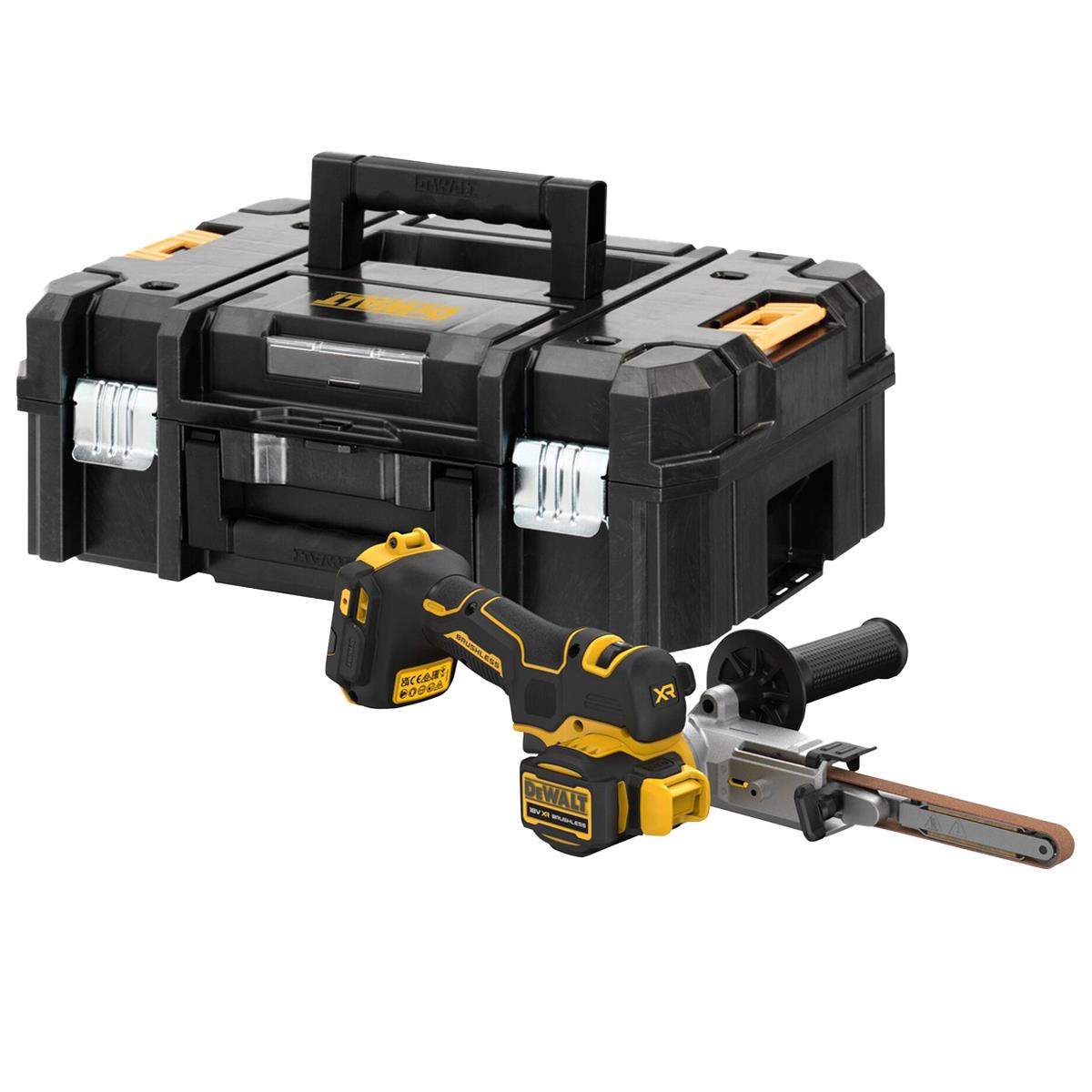 Dewalt DCM200NT-XJ 18V XR Brushless Band File With 1 x 4.0Ah Battery Charger & Case