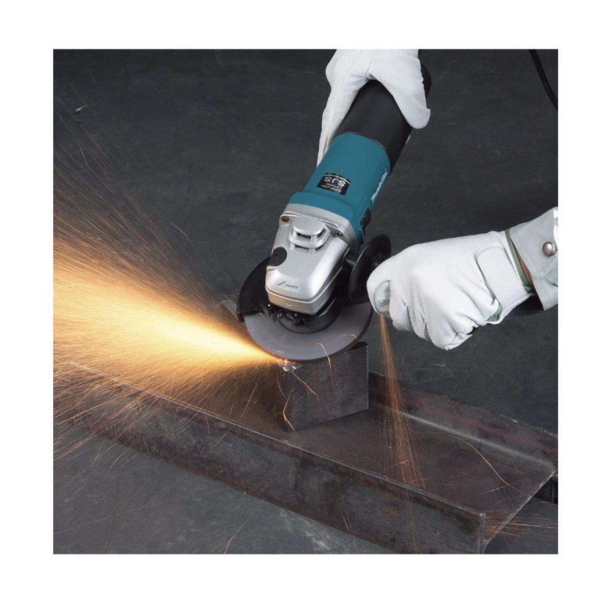 Makita 9565CVR/1 SJS Corded 125mm Angle Grinder 110V/1400W