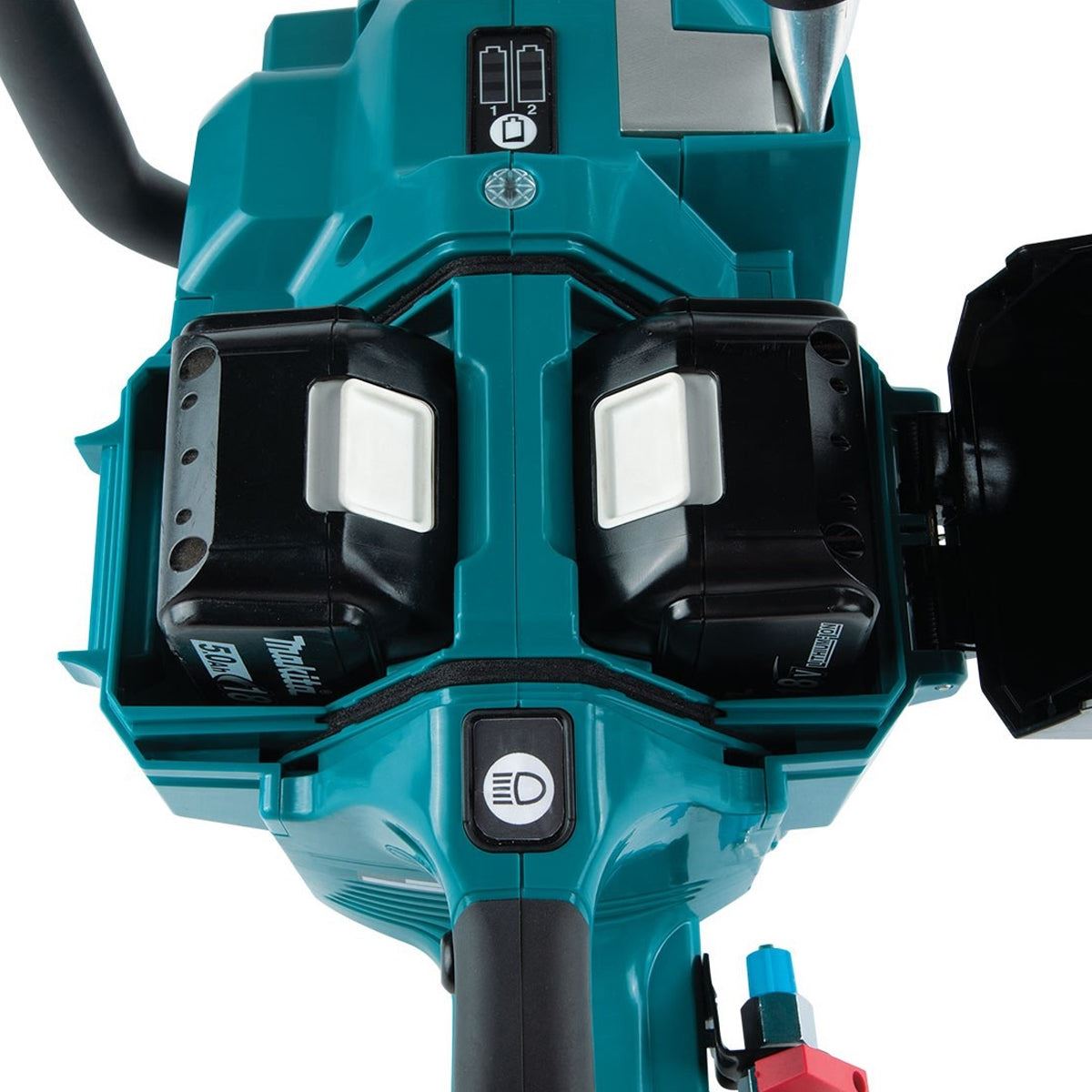 Makita DCE090ZX1 36V LXT 230mm Brushless Disc Cutter with 2 x 5.0Ah Battery Charger & Diamond Blade