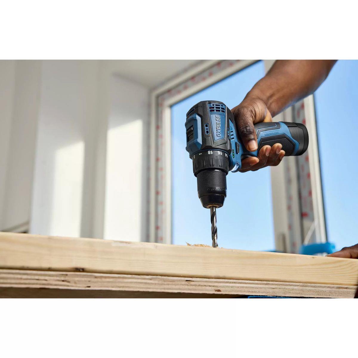 Draper DX12VLDR2AH DXPULSE 12V Drill Driver Kit 2 x 2.0Ah Batteries & Charger 27917