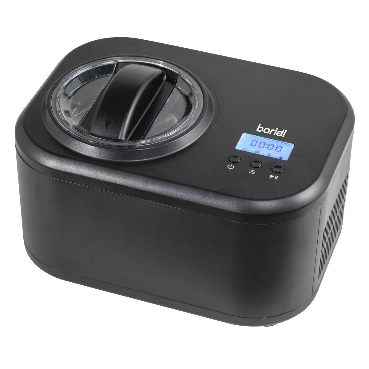 Sealey DH238 Baridi Automatic Churning Ice Cream Machine 1L Capacity Black 230V