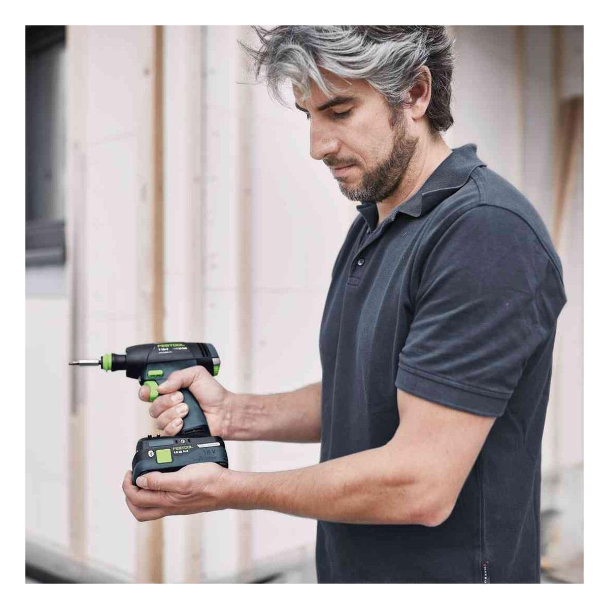 Festool TID 18 HPC4,0I-Set T18GB 18V Brushless Impact Driver & Screwdriver Twin Set with 2 x 4.0Ah Battery, Charger & Case 577245
