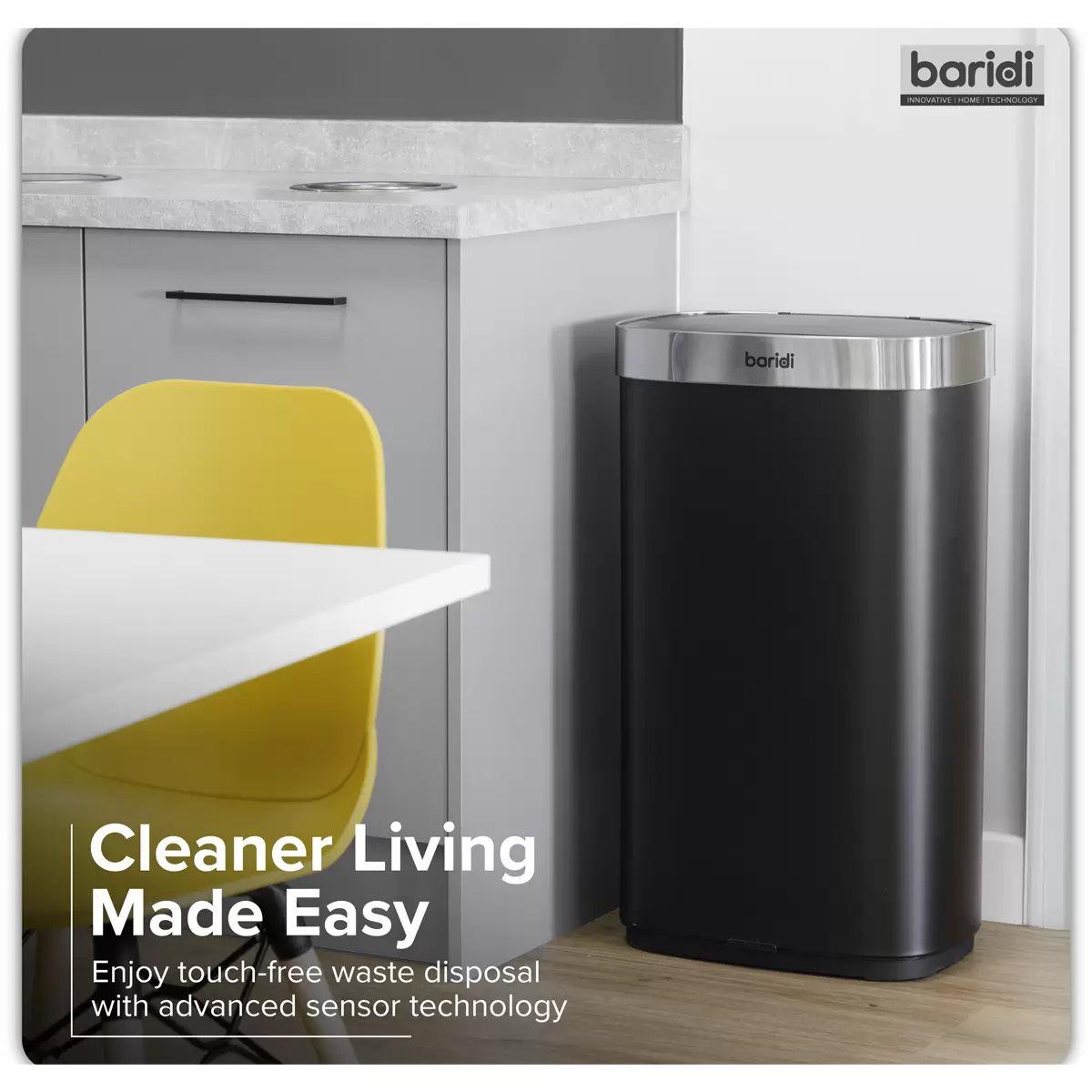 Sealey DH283 Baridi Sensor Bin 80L Black/Stainless Steel