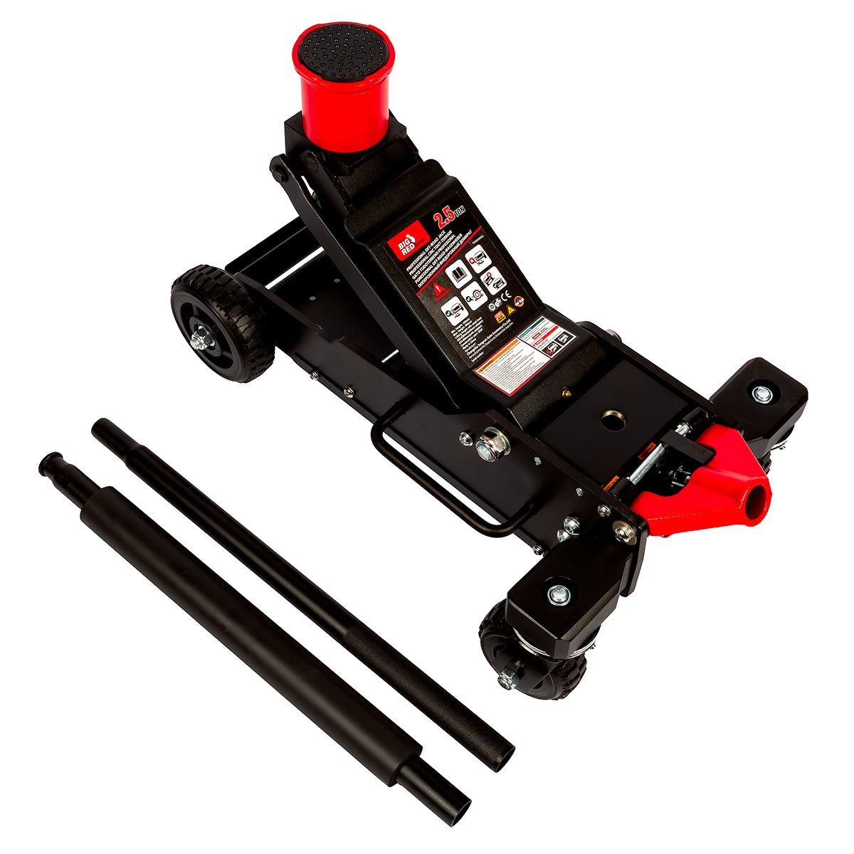 Big Red Torin 2.5-Ton Hydraulic Off-Road Jack, Lifting Range 150-606 mm