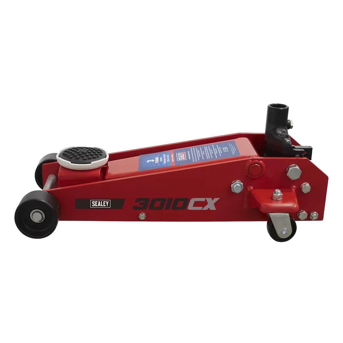 Sealey 3010CX Trolley Jack 3 tonne Standard Chassis Axle Stand Set Car Garage