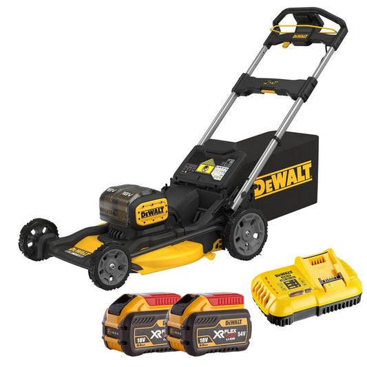 Dewalt DCMWP134N-XJ 36V Brushless Lawn Mower with 2 x 9.0Ah Battery & Charger