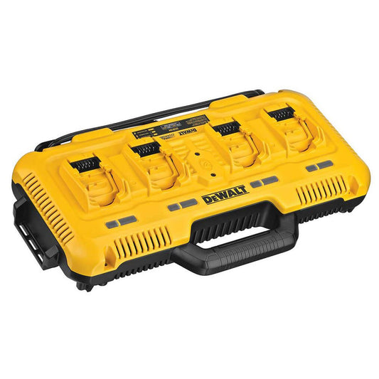 DeWalt DCB104 18V XR Multi-Voltage 4-Port Charger Quick 240V Charging for All Battery Types