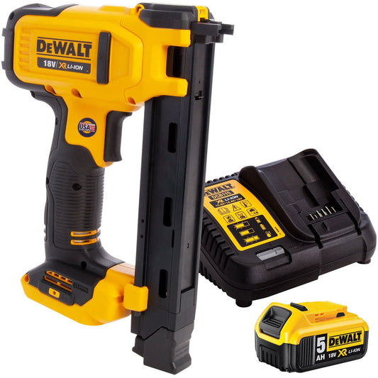 DeWalt DCN701N 18V Stapler Gun with 1 x 5.0Ah Battery & Charger