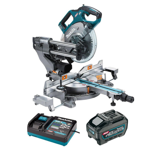 Makita LS002GZ01 40V max XGT Brushless Slide Compound Mitre Saw with 1 x 5.0Ah Battery & Charger