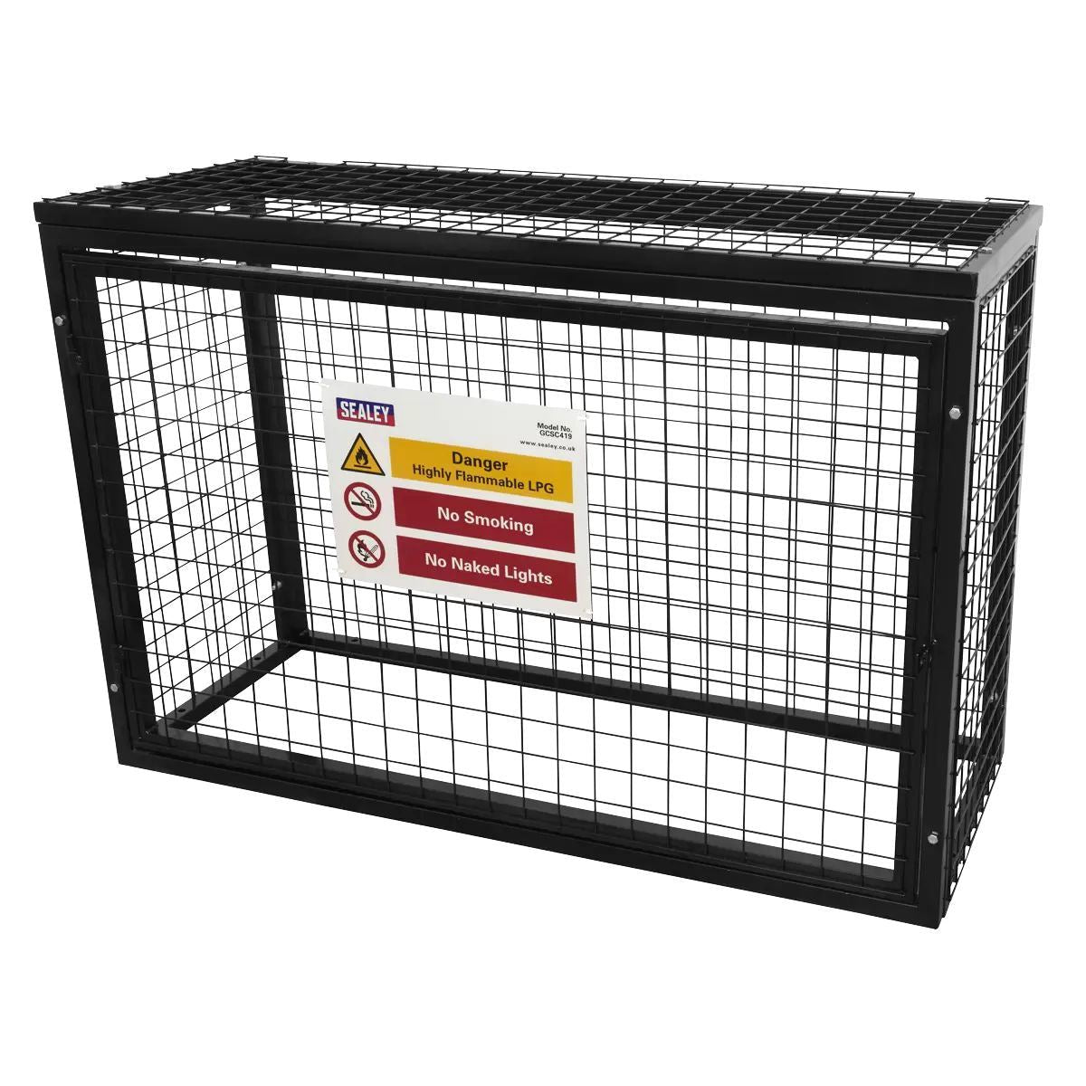 Sealey GCSC419 Gas Cylinder Safety Cage 4 x 19kg Cylinders