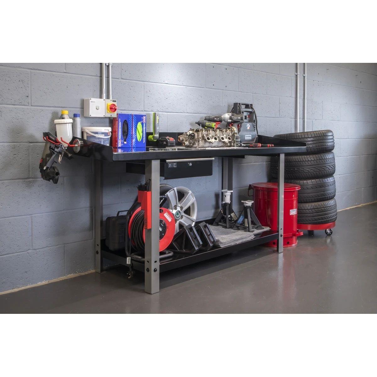 Sealey AP1020 Workbench Steel 2m with 1 Drawer