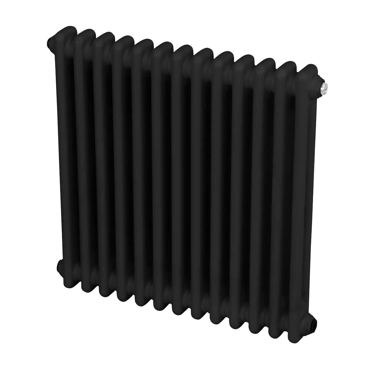 Sealey DH362 Baridi Horizontal Traditional 2 Column Radiator 600 x 607mm Black