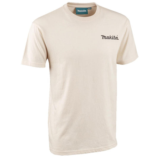 Makita MK101M Origin T-Shirt Regular Fit Off White - Size M