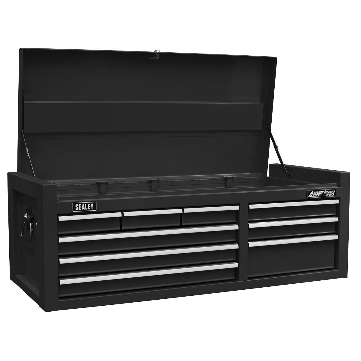 Sealey AP4109B 9 Drawer Top chest with Ball Bearing Slides Black