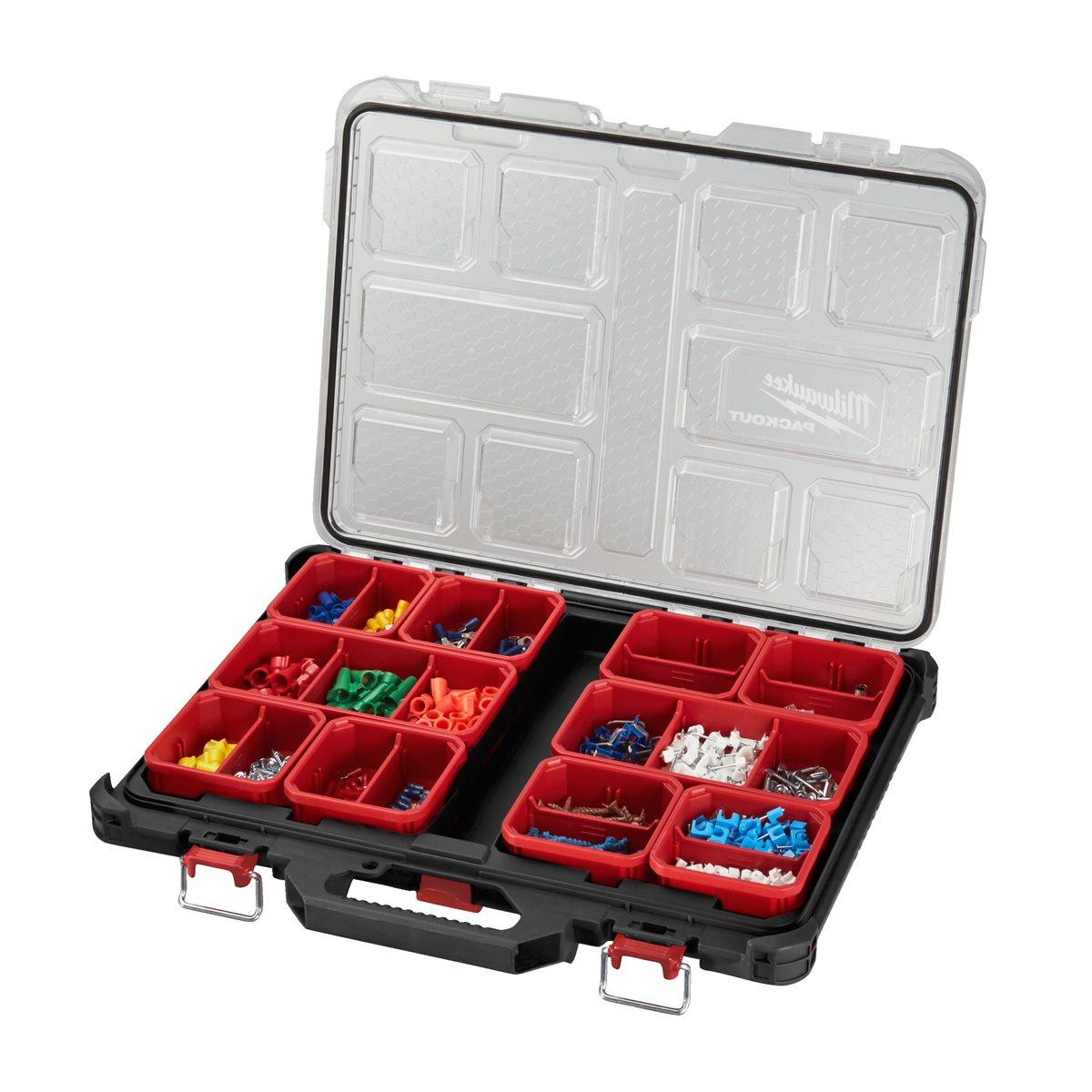 Milwaukee PACKOUT Promo 3 Piece Set Organiser + Crate + Trolley Box 4932493927