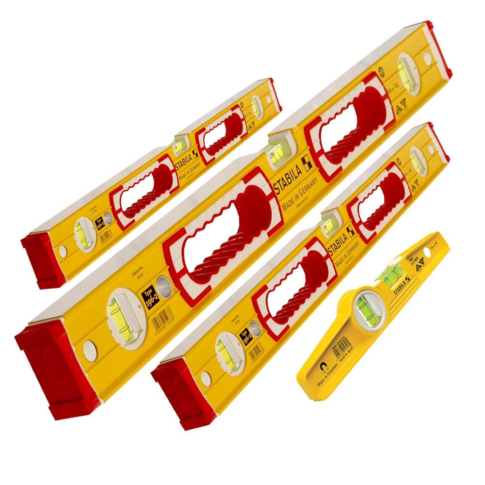 Stabila 196-2 Spirit Combi Levels 600mm, 1200mm, 1800mm & STB81SREM