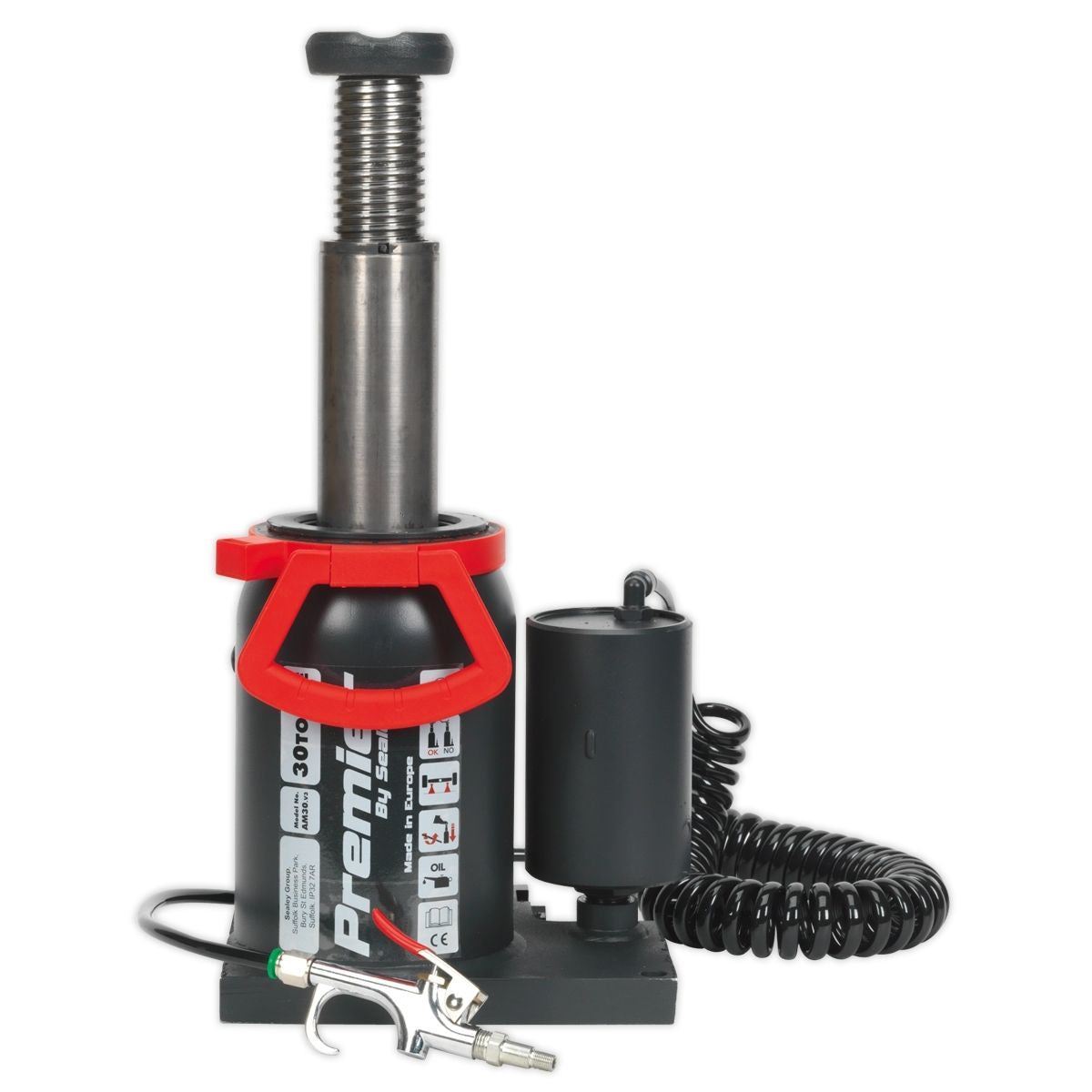 Sealey AM30 Bottle Jack 30 Tonne Manual/Air Hydraulic