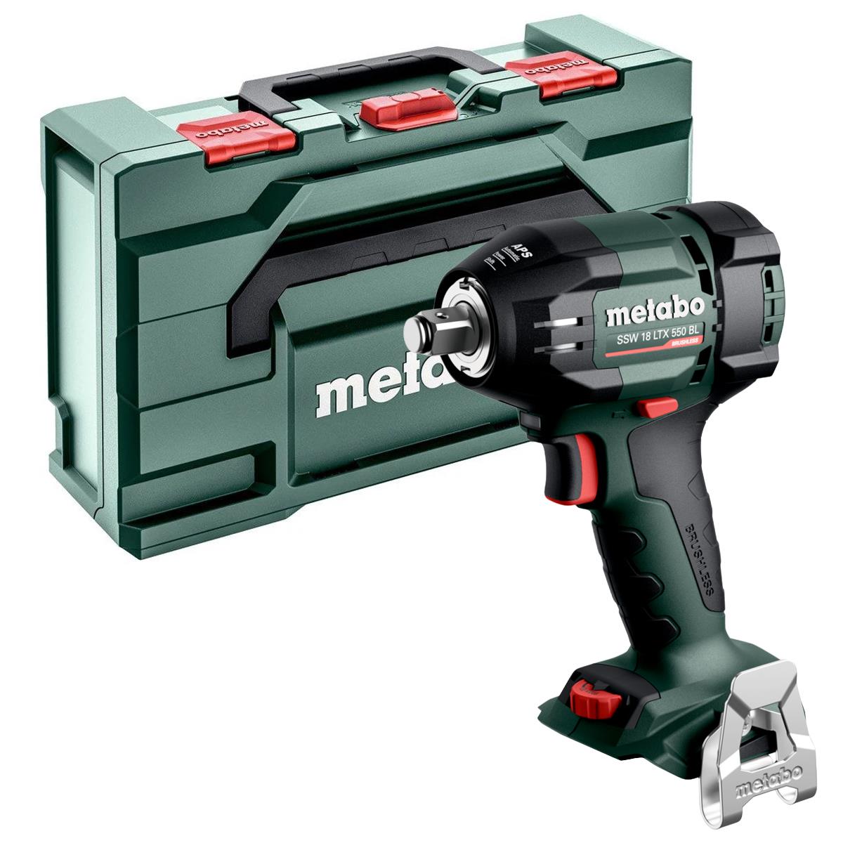 Metabo SSW 18 LTX 550 BL 18V Brushless Impact Wrench With 1 x 4.0Ah Battery Charger & Case