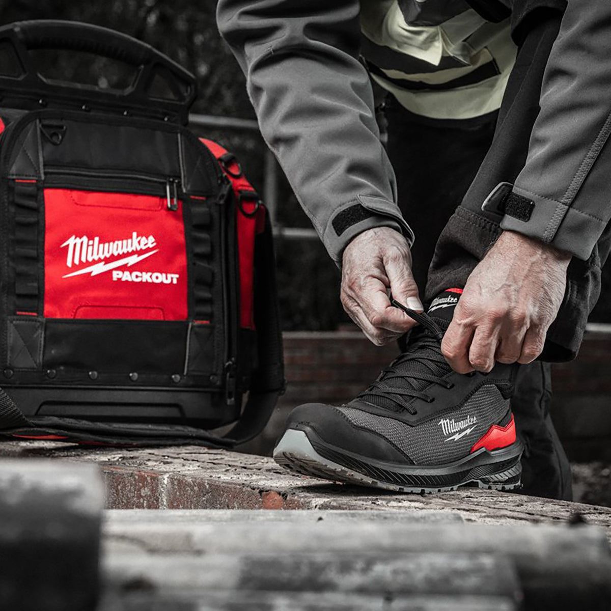 Milwaukee Flextred S1PS Safety Boots Black Size 8 - 4932493707