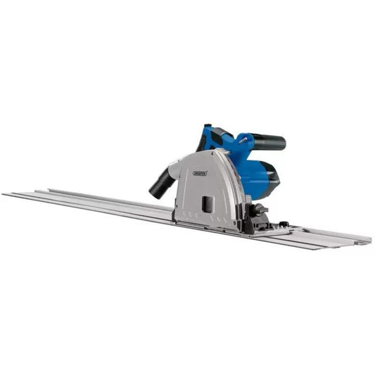 Draper PS1200D Plunge Saw with Guide Rails 165mm 230V/1200W 57341