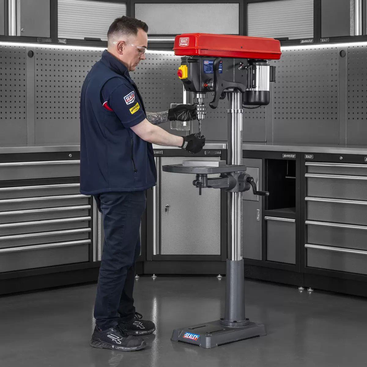 Sealey PDM240F Pillar Drill Floor 6-Speed 1635mm Height 230V