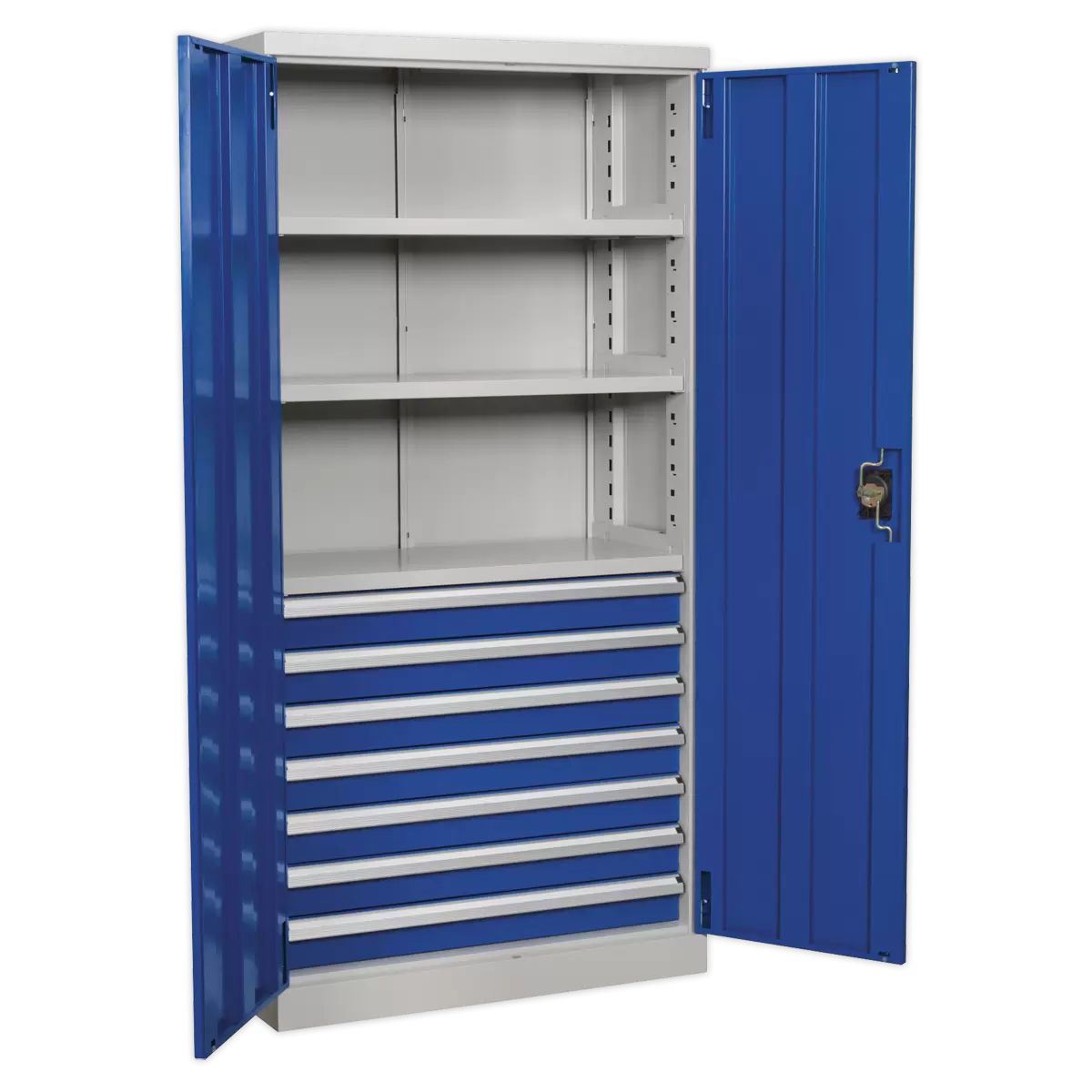 Sealey APICCOMBO7 7 Drawer 3 Shelf Industrial Cabinet