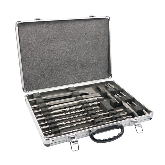 Excel 17 Piece SDS-Plus Drill Bit & Chisel Set in Aluminium Case Item Condition Box Opened Never Used