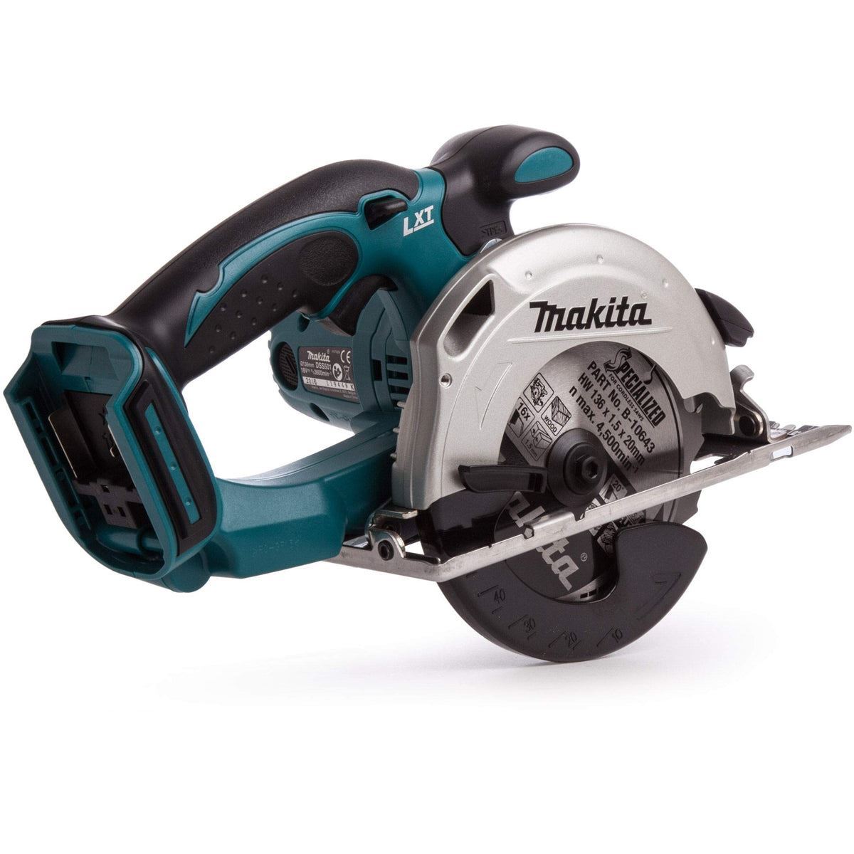 Makita DSS501Z 18V LXT 136mm Circular Saw with 25T TCT Blade