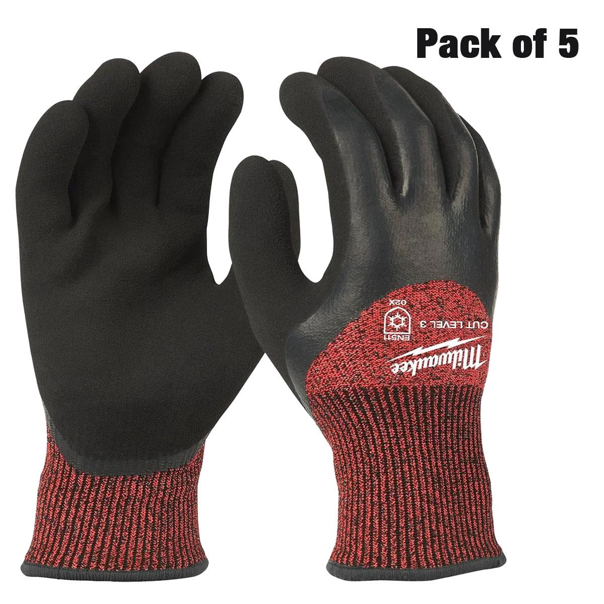 Milwaukee 4932479707 Winter Cut C Gloves Size 7/S Pack of 5