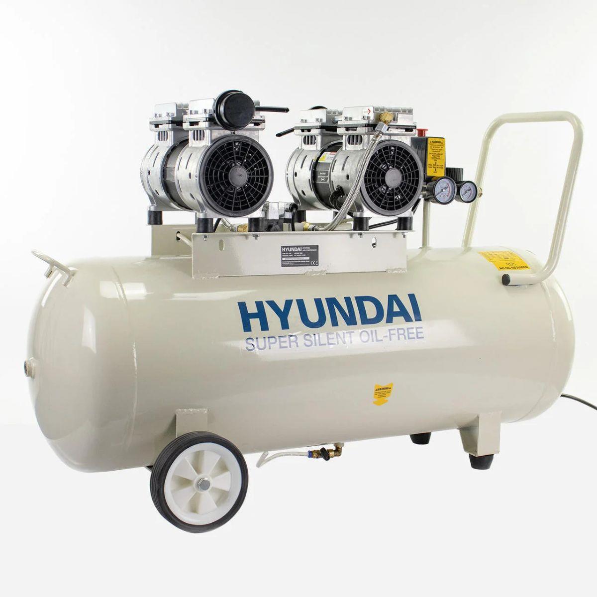 Hyundai HY275100 100L Oil Free Low Noise Electric Air Compressor 145psi Direct Drive 1500W/230V